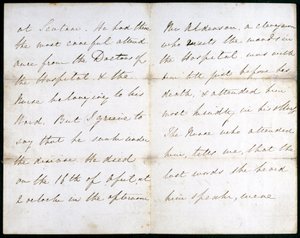 Carta de Florence Nightingale, Maio de 1856 de Unbekannt