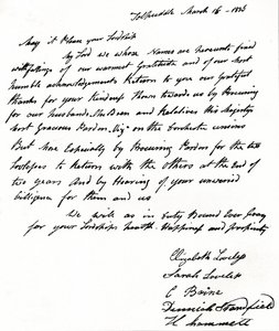 Carta escrita ao Secretário do Interior John Russell 1792-1878 pelas esposas dos Mártires de Tolpuddle, de Unbekannt