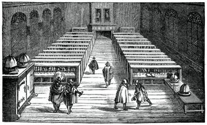 Biblioteca da Universidade de Leyden, Holanda, século XVII, 1870 de Unbekannt