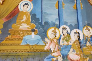 Vida do BudaEnsino do Darma à sua família, Siem Reap, Camboja de Unbekannt