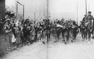 Lille sendo libertado pelos britânicos, França, 17 de outubro de 1918 de Unbekannt