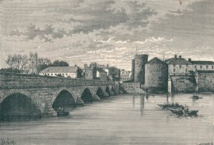 Limerick - Thomond Bridge e King Johns Castle, 1896 de Unbekannt