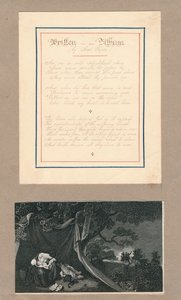 Linhas escritas em um álbum, em Malta, c1812. de Unbekannt