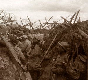 Posto de escuta, linha da frente, c1914-c1918 de Unbekannt