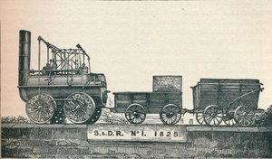 Locomoção nº 1, construída para a Ferrovia Stockton & Darlington, 1825 1906 de Unbekannt