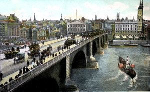 Ponte de Londres após o alargamento de 1904, Londres, século XX de Unbekannt