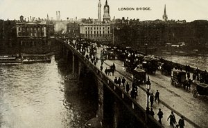 Ponte de Londres, final do século XIX-início do século XX. de Unbekannt