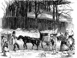 Carrinhos de gelo de Londres, 1850 de Unbekannt