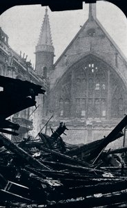 Londons Guildhall após o incêndio de 29 de dezembro de 1940 de Unbekannt