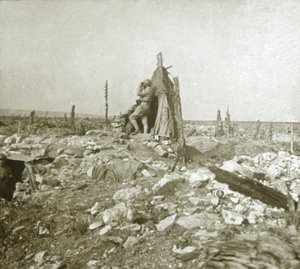 Posto de observação, Fort Vaux, norte da França, c1914-c1918 de Unbekannt