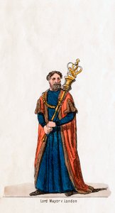 Lord Mayor de Londres, figurino para a peça de Shakespeares, Henrique VIII, século XIX de Unbekannt