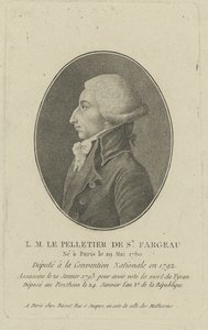 Louis-Michel Le Peletier, Marquês de Saint-Fargeau 1760-1793, década de 1790. de Unbekannt
