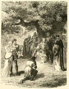 Louis IX, Justiça Distribuidora na Floresta de Vincennes, século XIII, 1890. de Unbekannt