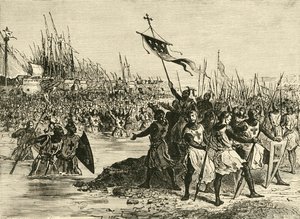 Louis IX. Desembarque no Egito, 1249, 1890. de Unbekannt