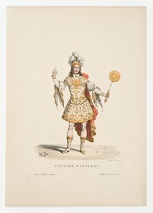 Luís XIV como Apolo no balé Casamento de Tétis e Peleu em 1654 de Unbekannt