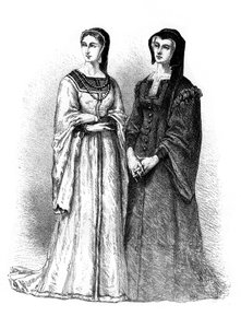 Louise de Savoy e Marguerite de Valois, século XIX de Unbekannt