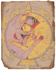 Amantes em Dalliance, século XVIII de Unbekannt