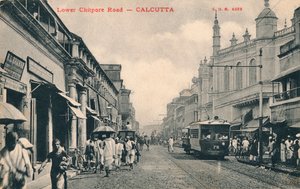 Estrada Chitpore - Calcutá, c1910 de Unbekannt