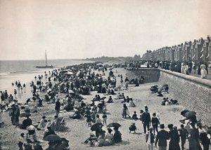 Lowestoft - nas areias, 1895 de Unbekannt