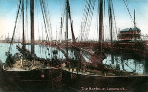 Porto de Lowestoft, Suffolk, 1909 de Unbekannt