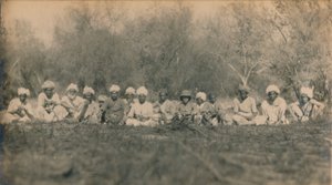 Tenente Smith & Beaters - Budhapur Tigerhunt, 1922 de Unbekannt