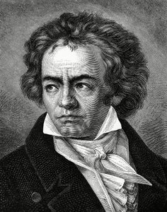 Ludwig van Beethoven 1770-1827, compositor alemão de Unbekannt