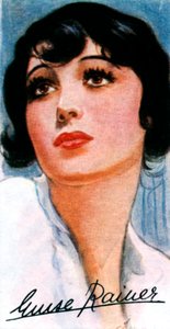 Luise Rainer, 1910-, duas vezes atriz de cinema ganhadora do Oscar, século 20 de Unbekannt