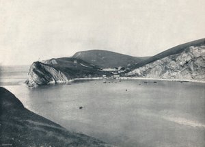 Lulworth - enseada e vila de Lulworth, 1895 de Unbekannt