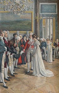 Madame Bonaparte recebe embaixadores nas Tulherias, 1896 de Unbekannt