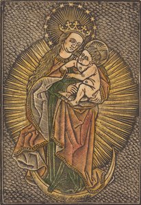 Madonna and Child in Glory, quarto quartel do século XV. de Unbekannt