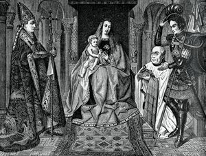 Madonna e criança com Canon Joris van der Paele, 1436, 1870 de Unbekannt