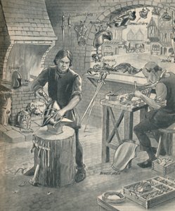 Fazendo a armadura para os cavaleiros do passado, c1934 de Unbekannt