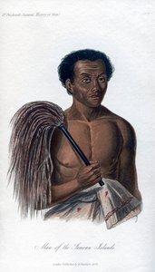 Homem das Ilhas Samoanas, 1848 de Unbekannt