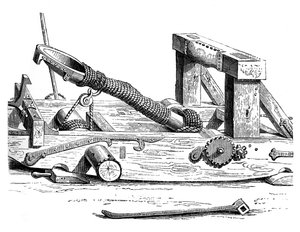 Mangonel, um motor de guerra no século XV, 1870 de Unbekannt