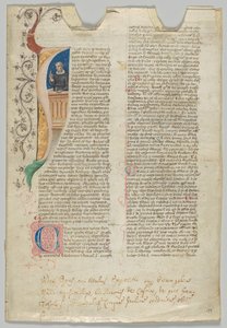 Folha Manuscrito, italiano, século XIV. de Unbekannt