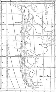 Mapa do Chile, 1911 de Unbekannt