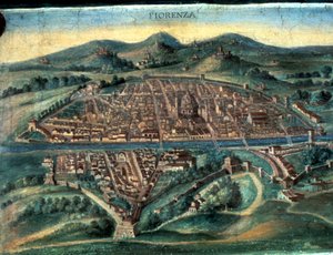 Mapa de Florença, século XV de Unbekannt