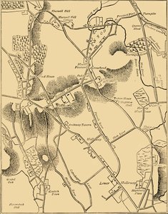 Mapa de Hornsey e Vizinhança em 1819, c1876. de Unbekannt