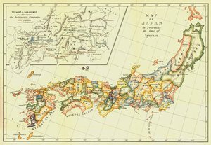 Mapa do Japão nas províncias na época de Iyeyasu, 1903. de Unbekannt