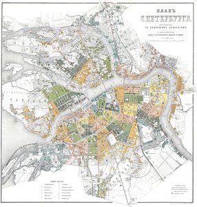 Mapa de Petersburg de Unbekannt