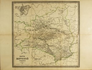 Mapa da Província de Vyatka, c. 1914 de Unbekannt