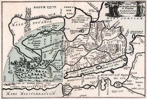 Mapa mostrando a suposta localização do Paraíso de Unbekannt