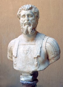 Busto de mármore do imperador romano Lucius Septimius Severus de Unbekannt