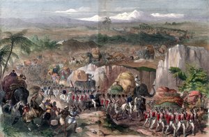 Março de tropas na Índia, 1848 de Unbekannt