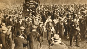 Manifestantes de Shoreditch, protestos por meios, Hyde Park, Londres, 1932, 1933 de Unbekannt