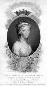 Marie-Therese-Charlotte de Bourbon, Duquesa de Angouleme e Dauphine da França, 1811 de Unbekannt