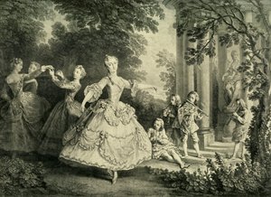 Marie Sallé dançando, 1732, 1908. de Unbekannt