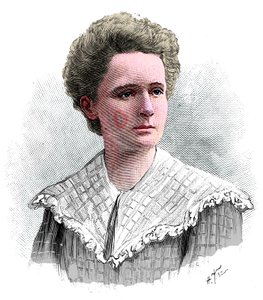 Marie Sklodowska Curie, físico francês nascido na Polônia, 1904. de Unbekannt