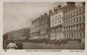 Marine Parade & Crescent Folkestone, final do século XIX e início do século XX de Unbekannt