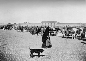 Dia do mercado em Chillan, 1911 de Unbekannt